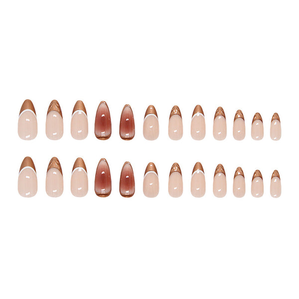 12 Sizes-24 Pcs Press On Nails W1811