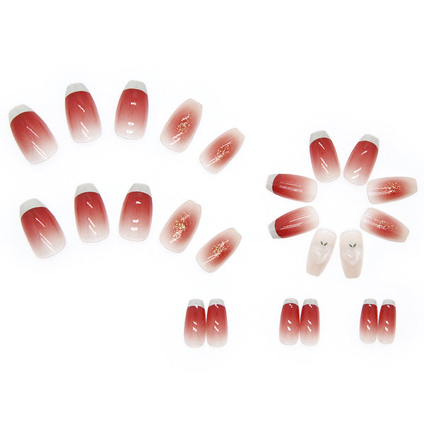 12 Sizes-24 Pcs Press On Nails Z320