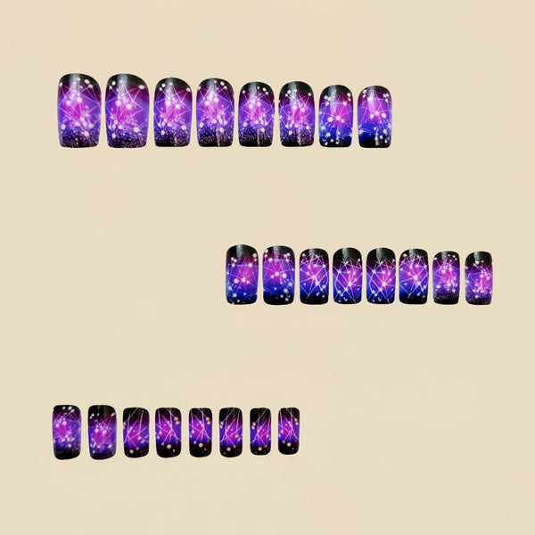 12 Sizes-24 Pcs Press On Nails Y564