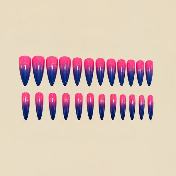 12 Sizes-24 Pcs Press On Nails Y1518