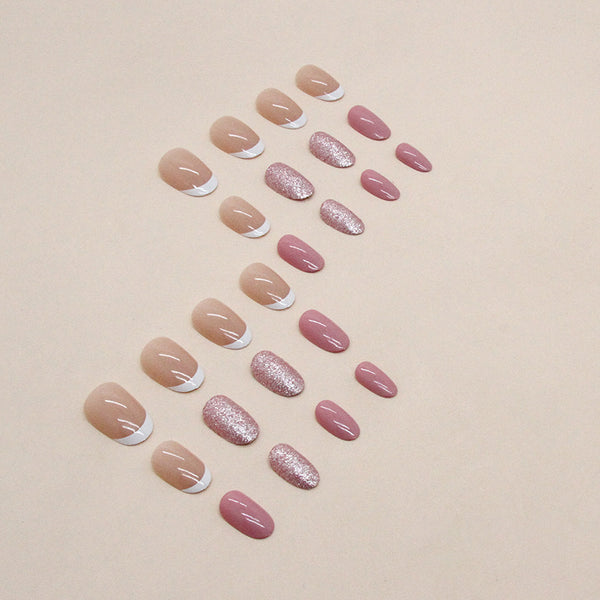 12 Sizes-24 Pcs Press On Nails W1167