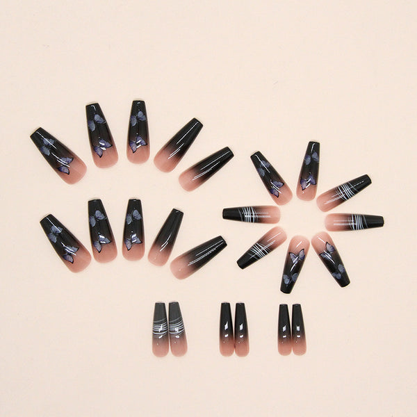 12 Sizes-24 Pcs Press On Nails W471