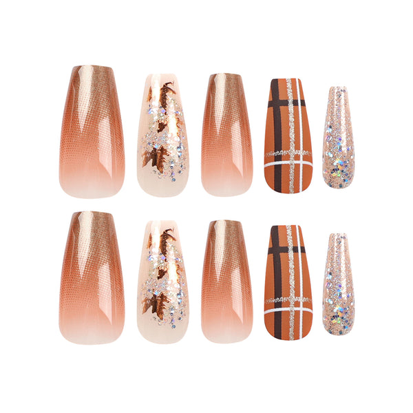 12 Sizes-24 Pcs Press On Nails JP2843