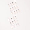 12 Sizes-24 Pcs Press On Nails JP1402
