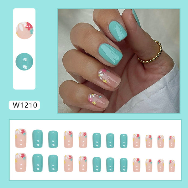 12 Sizes-24 Pcs Press On Nails W1210