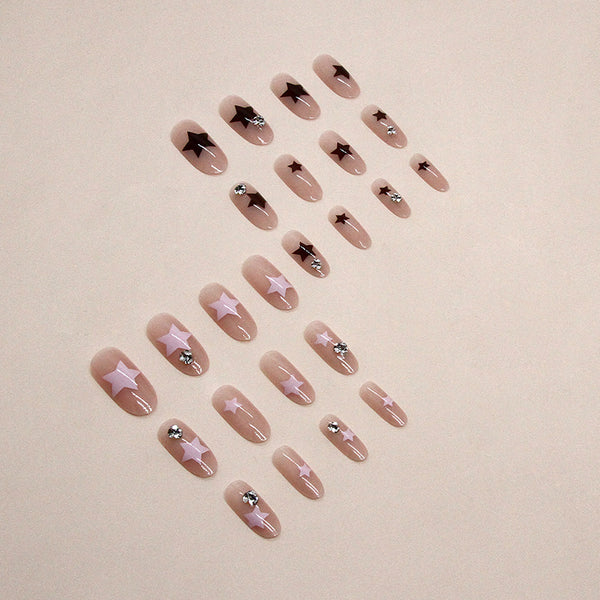 12 Sizes-24 Pcs Press On Nails Z794
