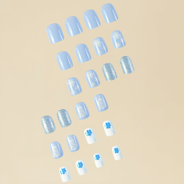 12 Sizes-24 Pcs Press On Nails Y063