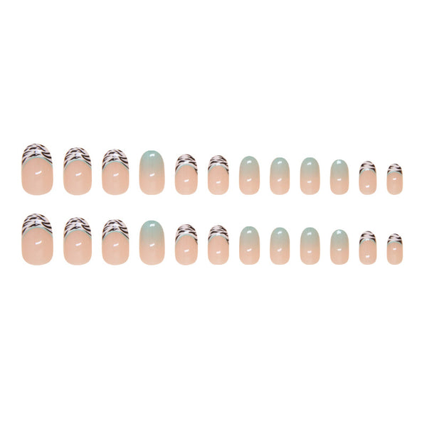 12 Sizes-24 Pcs Press On Nails W1697