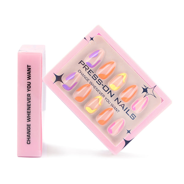 15 Sizes-30 Pcs Press On Nails GD27