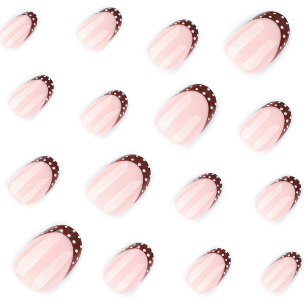 12 Sizes-24 Pcs Press On Nails JP4155