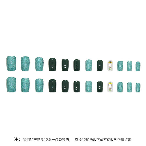 12 Sizes-24 Pcs Press On Nails Z620