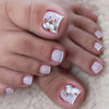 12 Sizes-24 Pcs Press On Nails F053