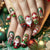 12 Sizes-24 Pcs Press On Nails Y1303