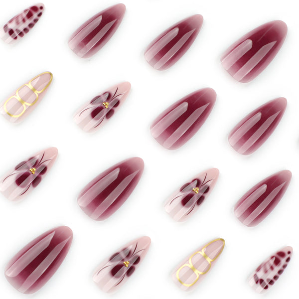 12 Sizes-24 Pcs Press On Nails JP3777