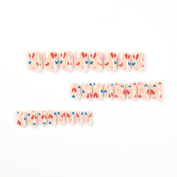 12 Sizes-24 Pcs Press On Nails JP2245
