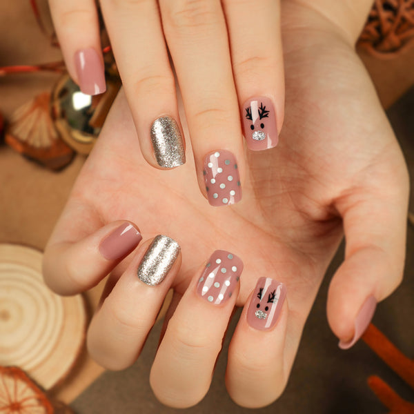 12 Sizes-24 Pcs Press On Nails JP2693