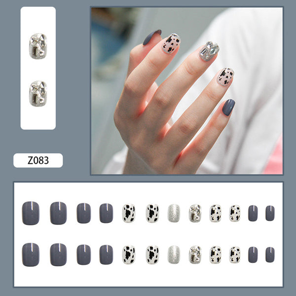 12 Sizes-24 Pcs Press On Nails Z082