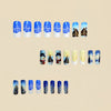 12 Sizes-24 Pcs Press On Nails Y283