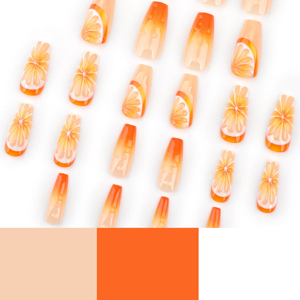 12 Sizes-24 Pcs Press On Nails JP3560