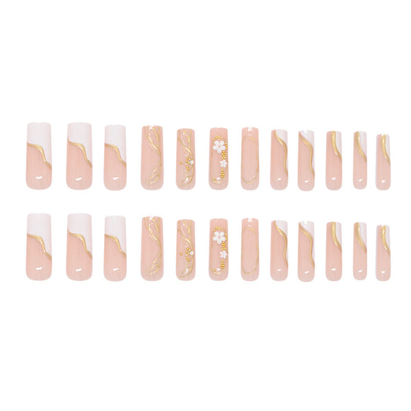12 Sizes-24 Pcs Press On Nails Z1050