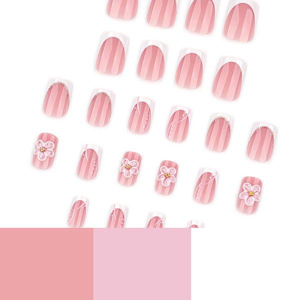 12 Sizes-24 Pcs Press On Nails JP4287