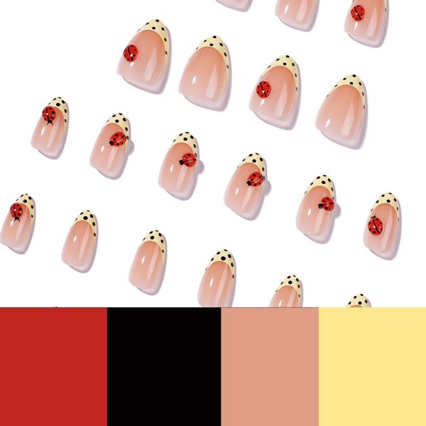 12 Sizes-24 Pcs Press On Nails JP4387