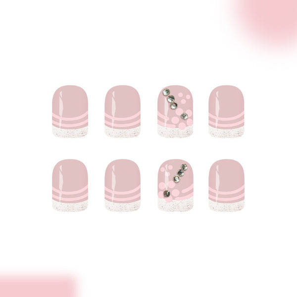 12 Sizes-24 Pcs Press On Nails C1883