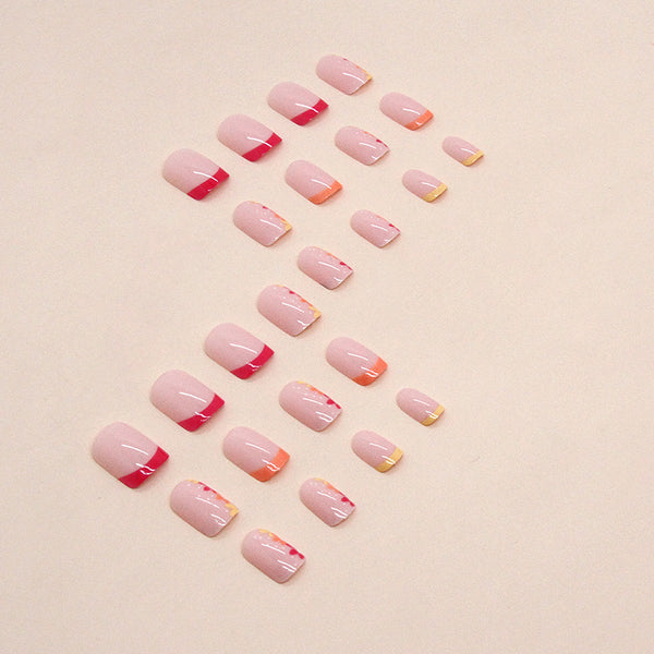 12 Sizes-24 Pcs Press On Nails W1171