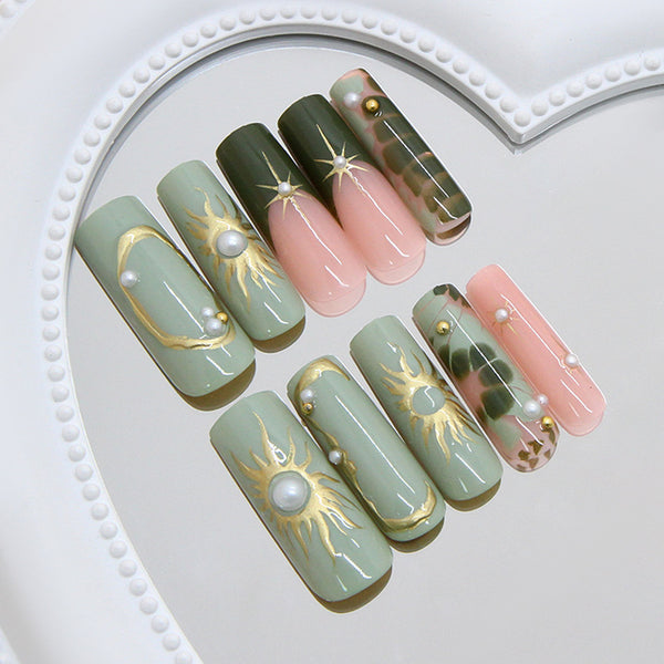 12 Sizes-24 PcsPress On Nails Z1171