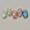 12 Sizes-24 Pcs Press On Nails W2079