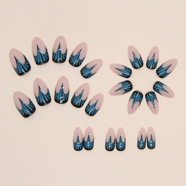 12 Sizes-24 Pcs Press On Nails W906
