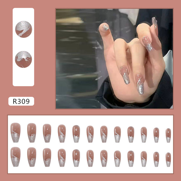 12 Sizes-24 Pcs Press On Nails R281