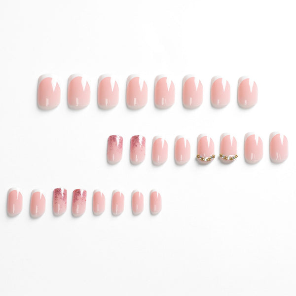 12 Sizes-24 Pcs Press On Nails JP2708
