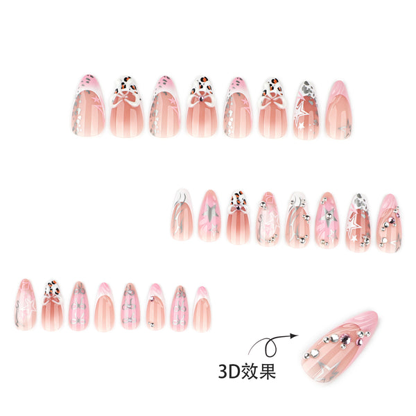 12 Sizes-24 Pcs Press On Nails JP4215
