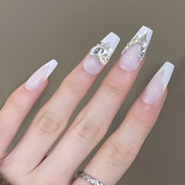 12 Sizes-24 Pcs Press On Nails JP2957