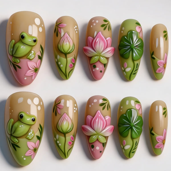 15 Sizes-30 Pcs Press On Nails Y1990