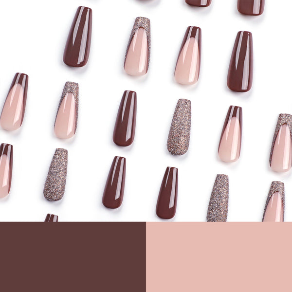 12 Sizes-24 Pcs Press On Nails JP2899