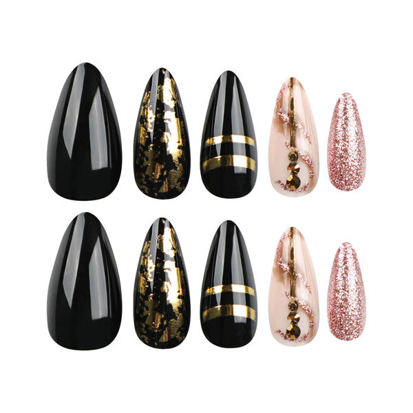 12 Sizes-24 Pcs Press On Nails JP2829