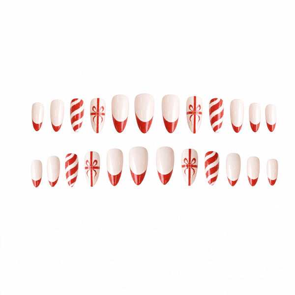 12 Sizes-24 Pcs Press On Nails WM-498
