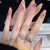 12 Sizes-24 Pcs Press On Nails Z365