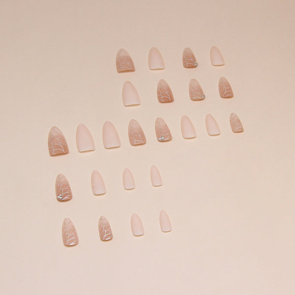 12 Sizes-24 Pcs Press On Nails Z841