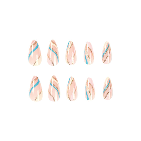 12 Sizes-24 Pcs Press On Nails JP1688