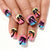 12 Sizes-24 Pcs Press On Nails C1652