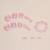 12 Sizes-24 Pcs Press On Nails F093