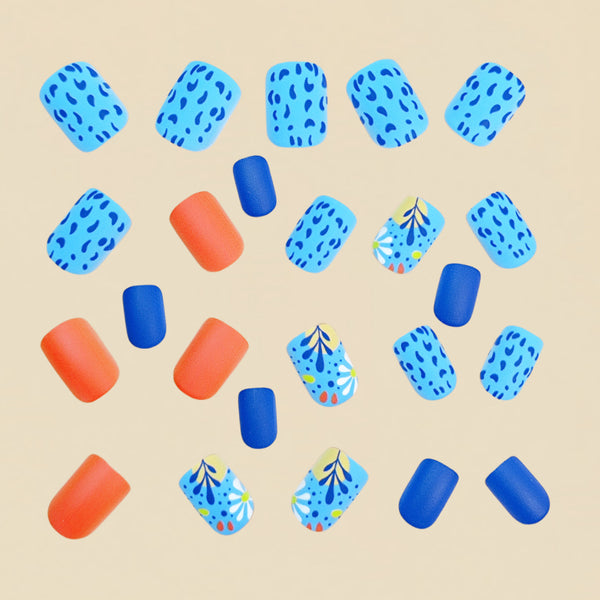 12 Sizes-24 Pcs Press On Nails Y239