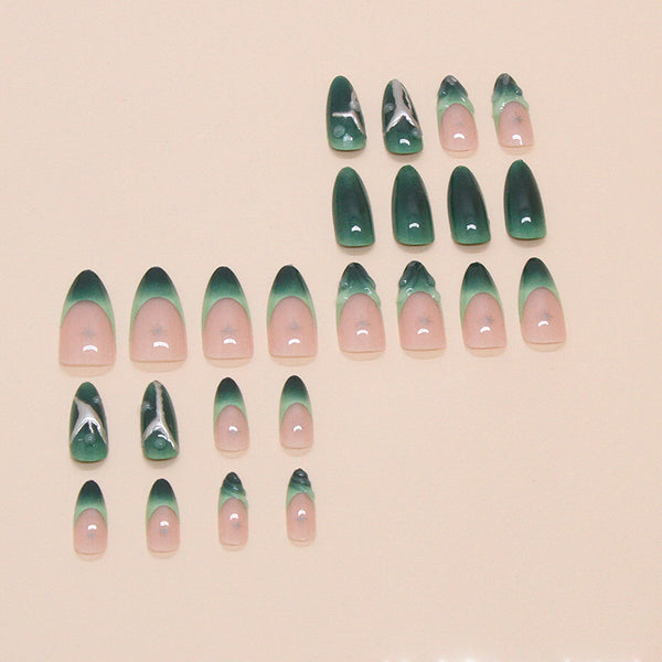 12 Sizes-24 Pcs Press On Nails W1755