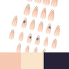 12 Sizes-24 Pcs Press On Nails JP4350