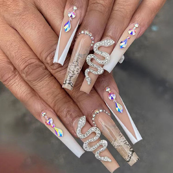 12 Sizes-24 Pcs Press On Nails Z521