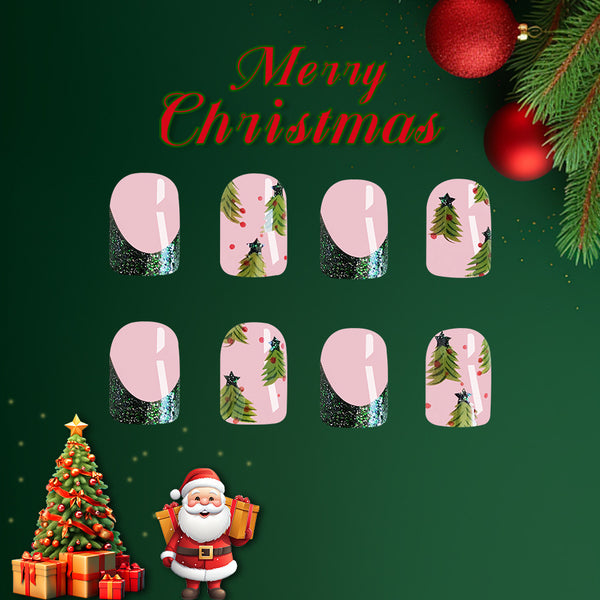 12 Sizes-24 Pcs Press On Nails C675