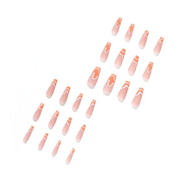 12 Sizes-24 Pcs Press On Nails JP1409